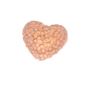 Oranje hartje kaars